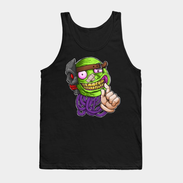 Johnny No Nose Tank Top by Sir Sasquatch Arts